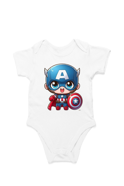 "Lil Capt America" Rompers