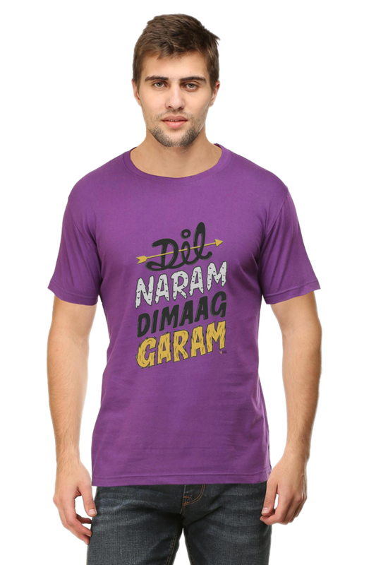 "Dil Naram Dimag Garam" :  Classic T- Shirt Men