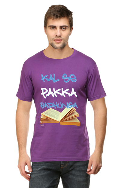 "Kal Se Pakka Padhunga" :  Classic T-Shirt Men